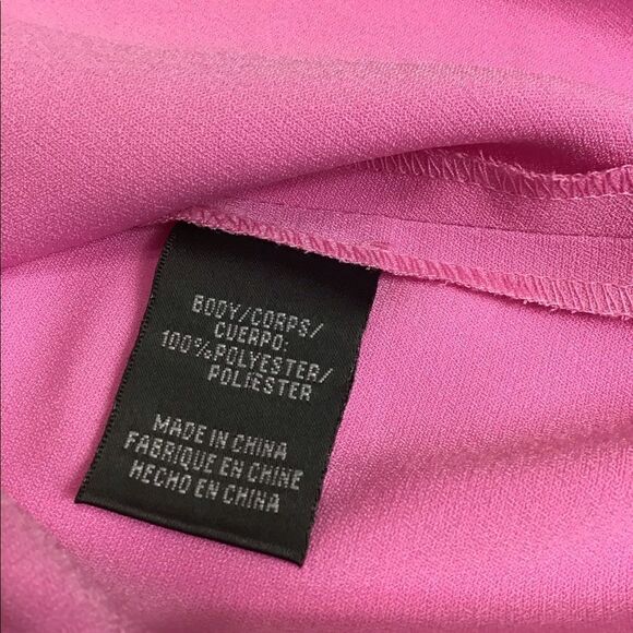 Jill Stuart Pink Deep V Neck Halter Maxi Gown Dress Size 10 - Picture 9 of 9